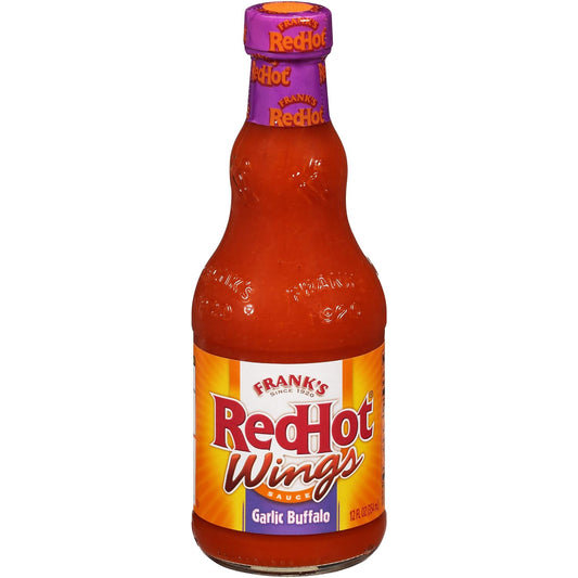 Frank's RedHot Garlic Buffalo Wings Hot Sauce, 12 fl oz